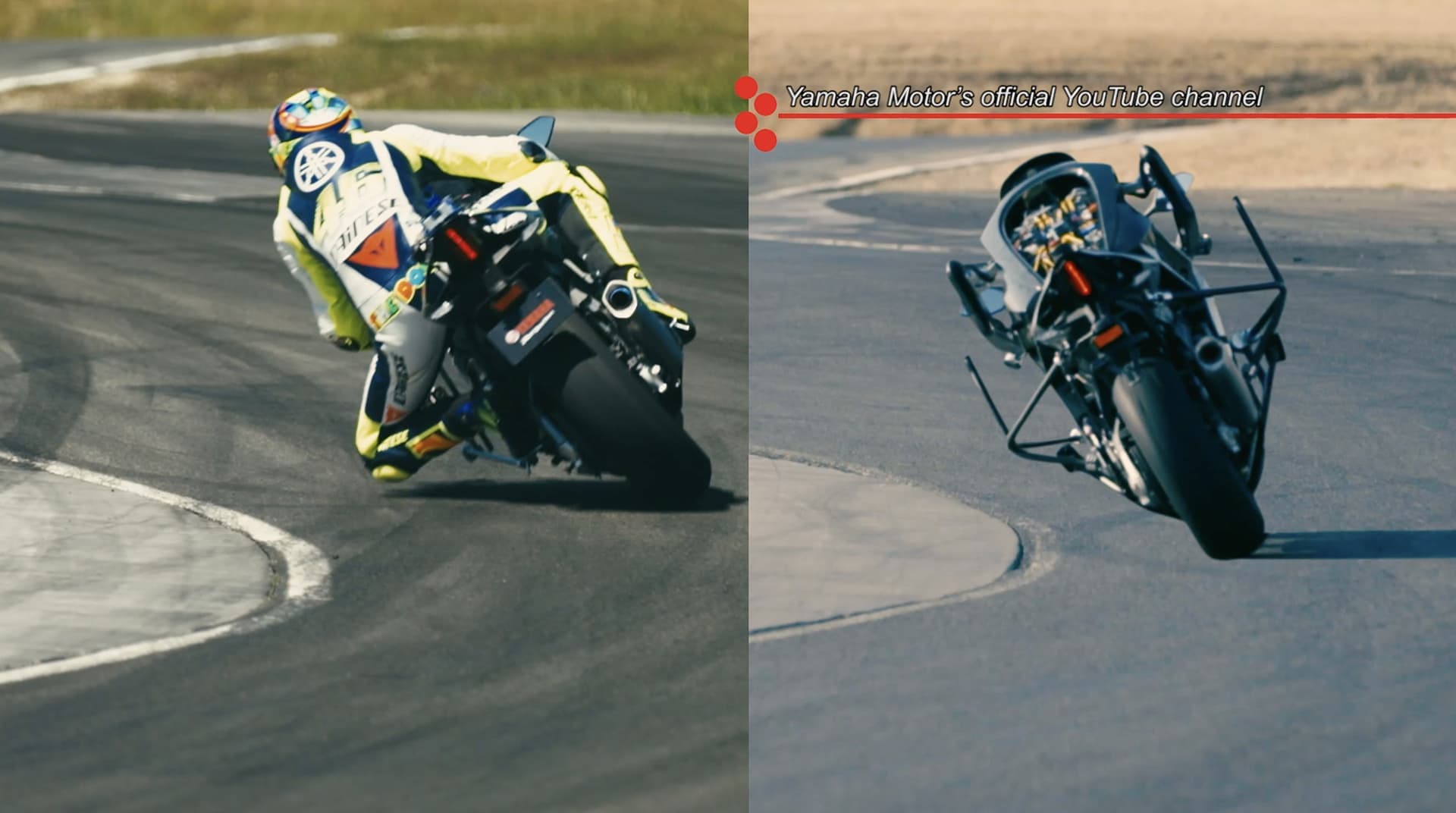 バイクレーサーとロボットレーサー