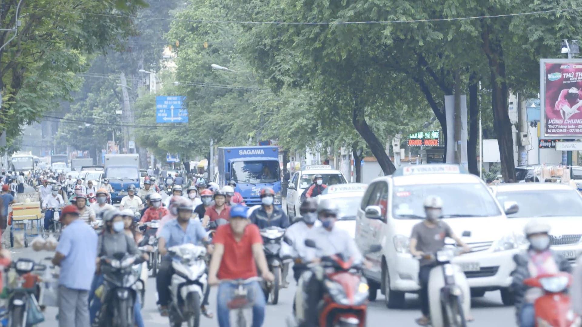 ベトナムの大通り
