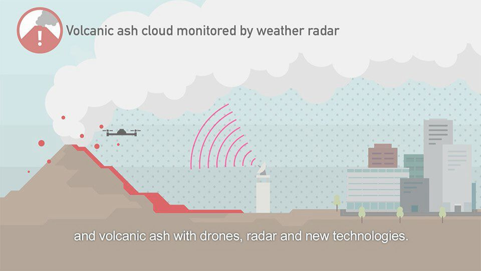 活火山研究イラスト